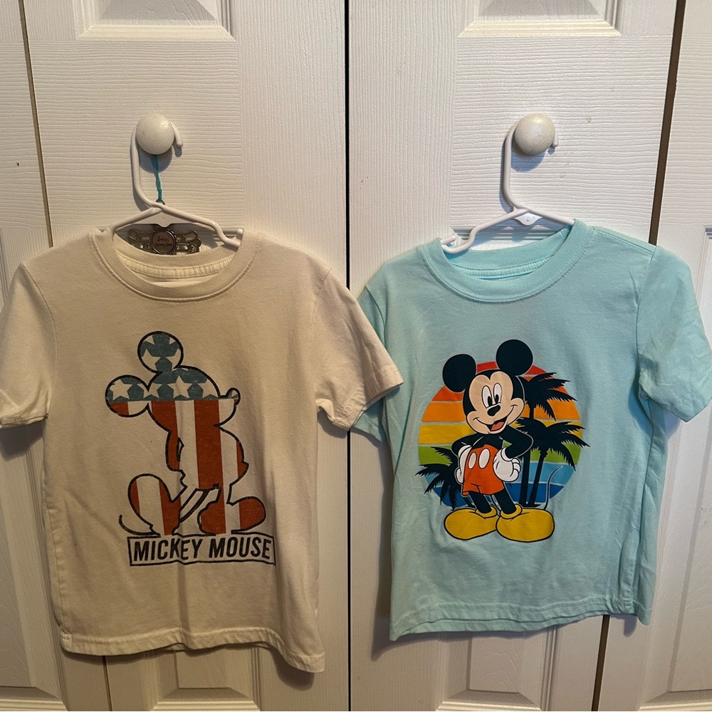 Kids T-Shirts - Cream and Blue